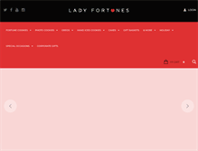 Tablet Screenshot of ladyfortunes.com